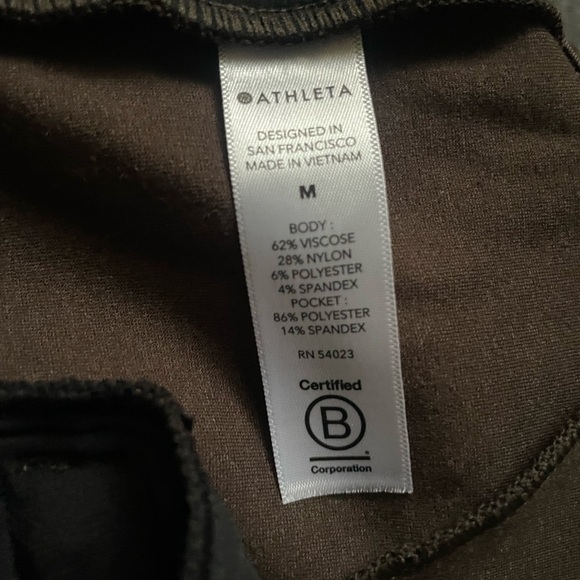 Athleta Pants Womens M Petite Brown Venice Heathered Pintuck Equestrian Athletic - Picture 8 of 12